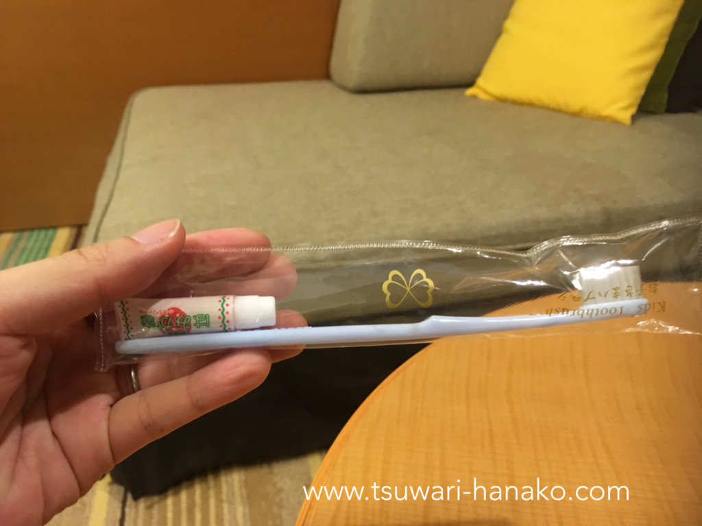 東京ベイ舞浜ホテルの子供用歯ブラシ